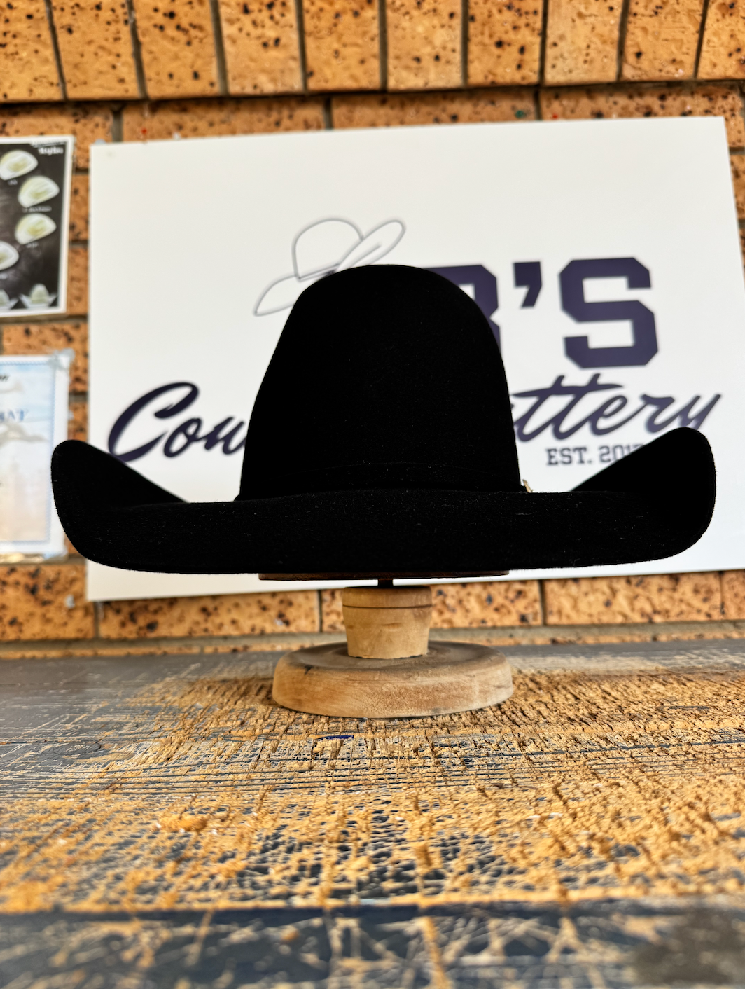 JB's Felt Hat- 7X Black | JB's Cowboy Hattery